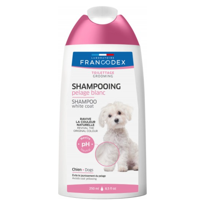 Francodex 犬用 白毛護色洗毛水 250ml/1L