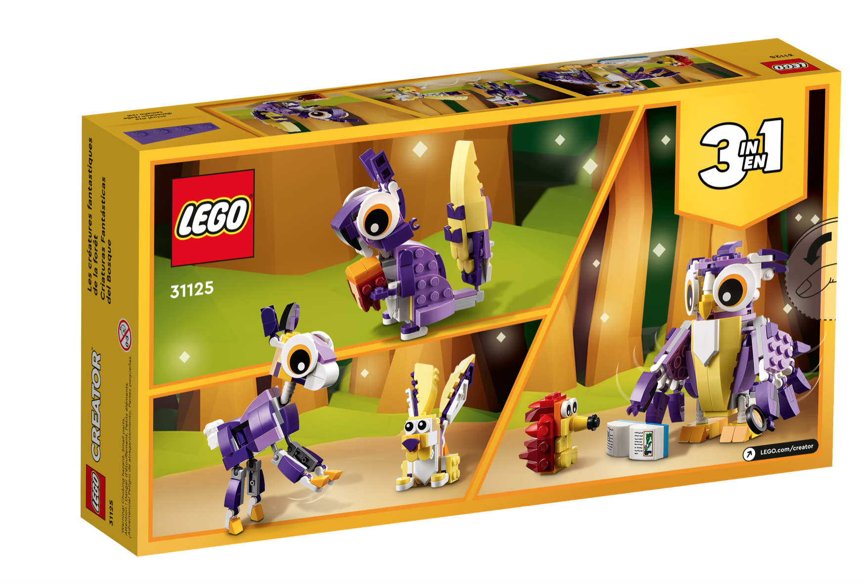 [飛米樂高積木磚賣店] LEGO 31125 Creator-奇幻森林動物