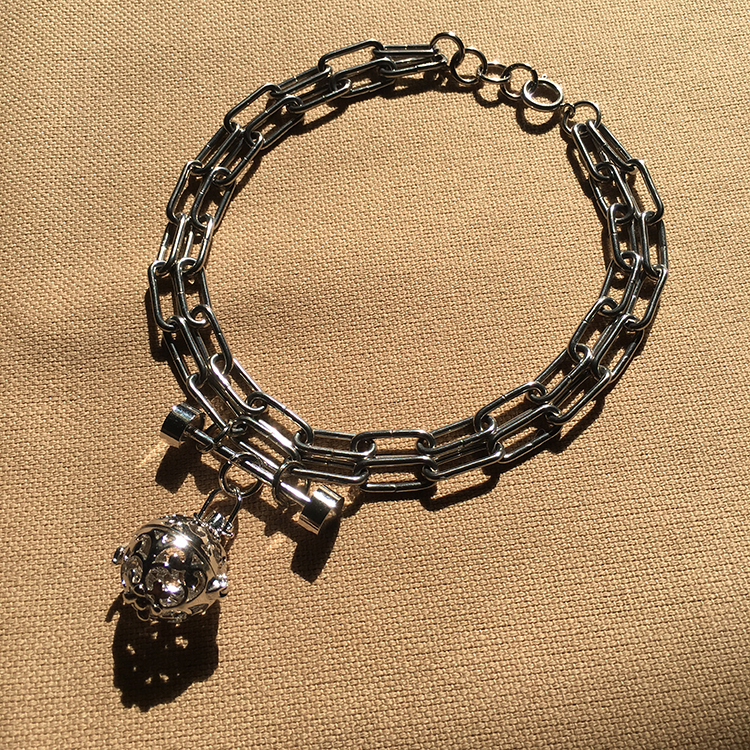 鏤空球組合項鍊