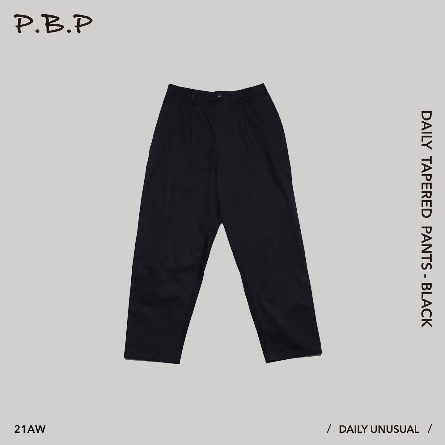 P.B.P - Daily Tapered Pants - Black