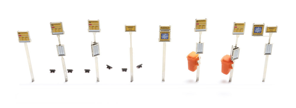 Artitec 387.456 HO規 Bus stop signs 巴士站牌