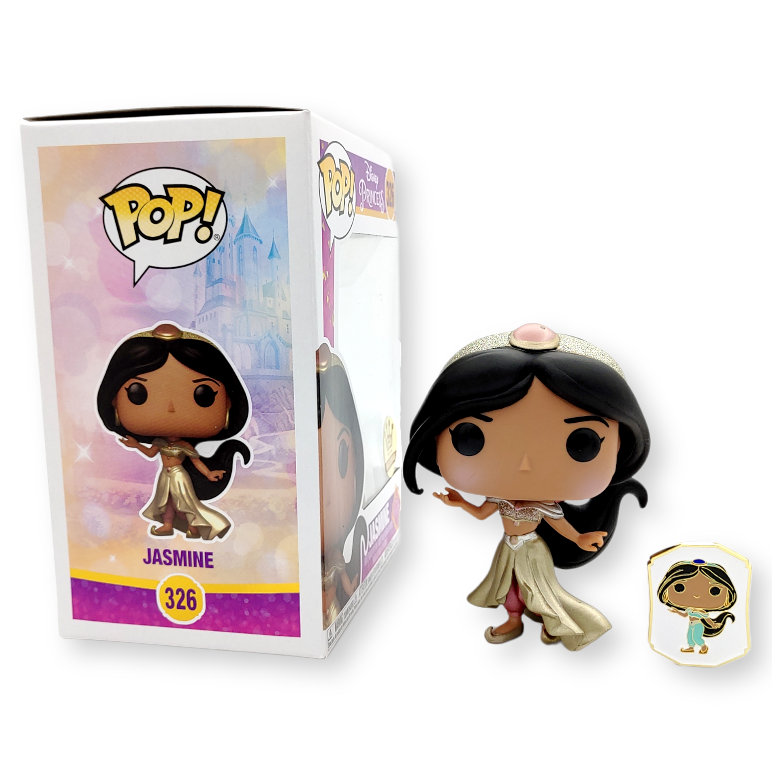 FUNKO POP終極公主<阿拉丁>茉莉公主(金鑽版連襟章) -No.326