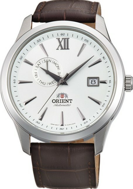 萬年鐘錶 - 東方錶  ORIENT   星期日期顯示經典款機械男錶  FAL00006W   錶徑 43MM