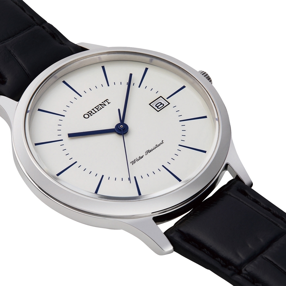 萬年鐘錶 - 東方錶  ORIENT   皮革簡約經典男錶    RF-QD0006S  錶徑 39mm