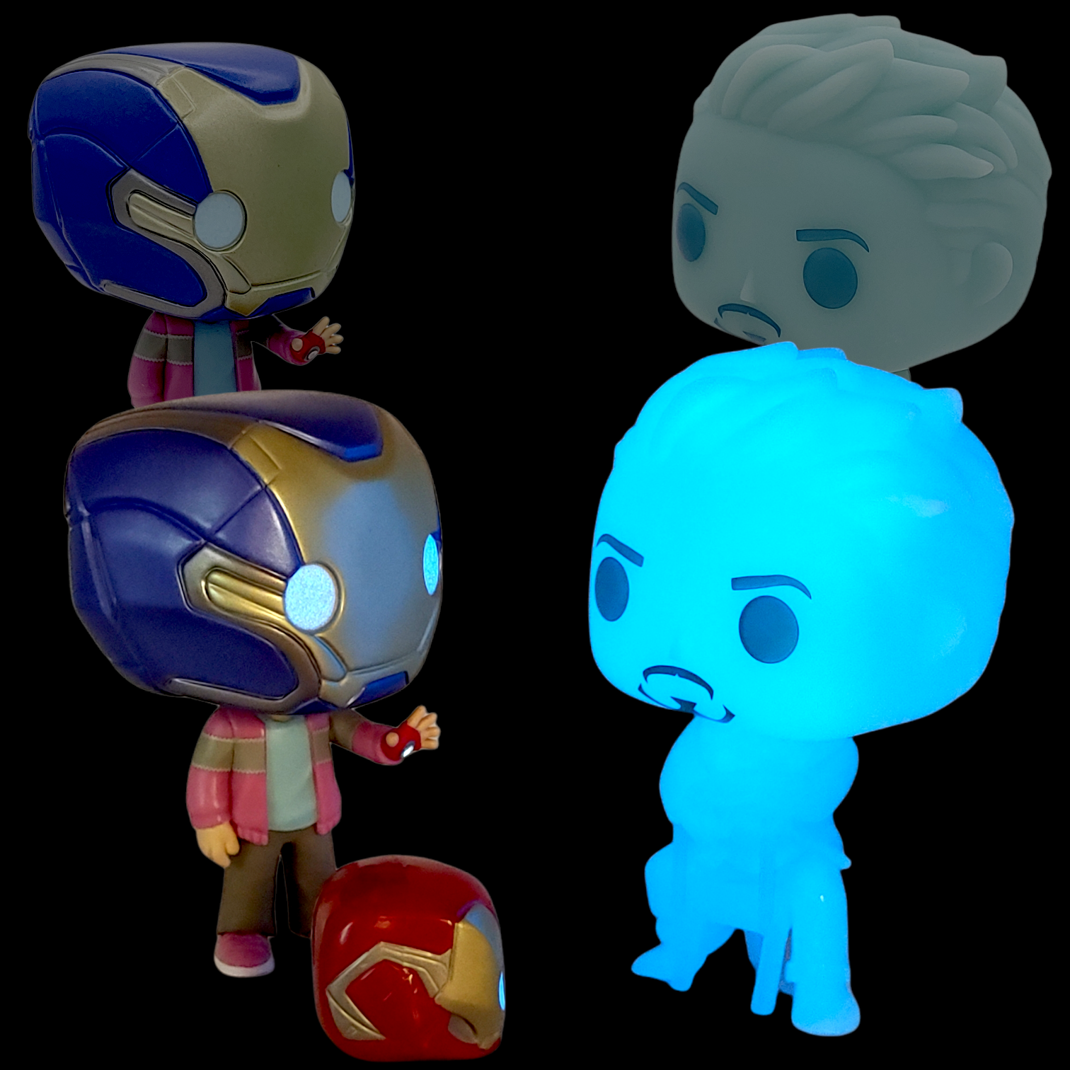 FUNKO POP<復仇者聯盟4>Ironman父女套裝(夜光版)-No.2pack
