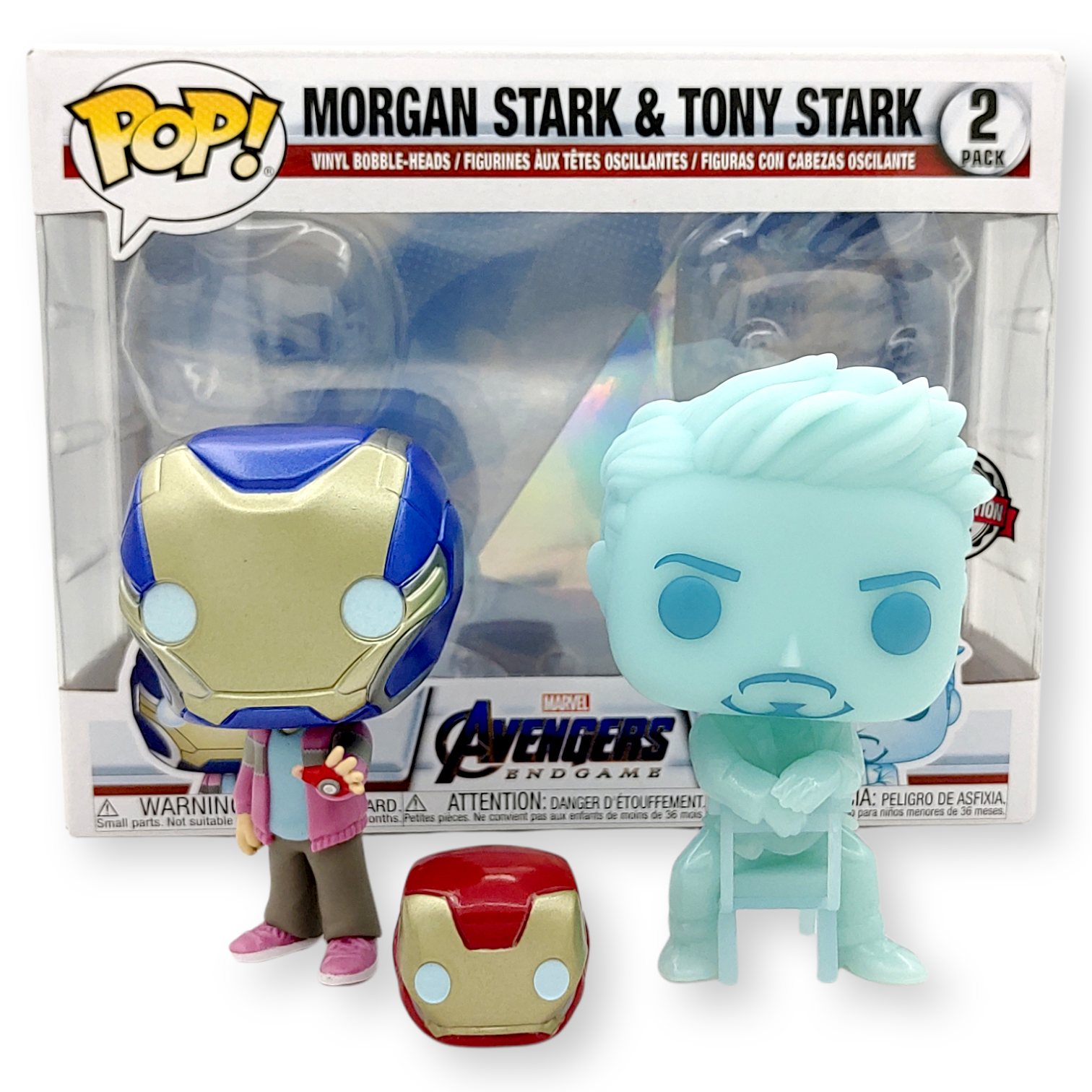 FUNKO POP<復仇者聯盟4>Ironman父女套裝(夜光版)-No.2pack