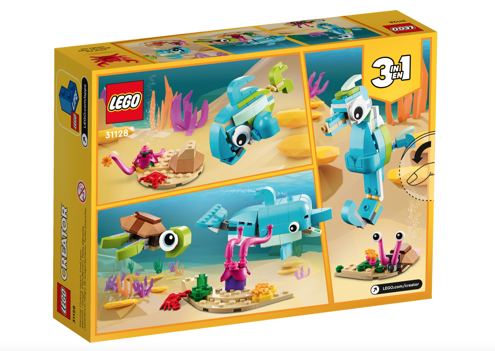 [飛米樂高積木磚賣店] LEGO 31128 Creator-海豚和烏龜