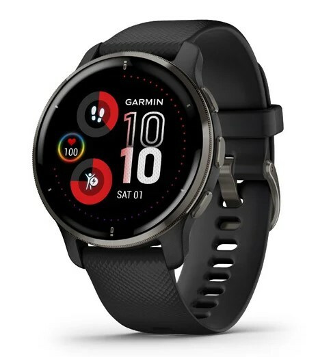 萬年鐘錶 - GARMIN Venu 2 Plus GPS 智慧腕錶 010-02496-21 / 石墨黑   錶徑 43.6mm