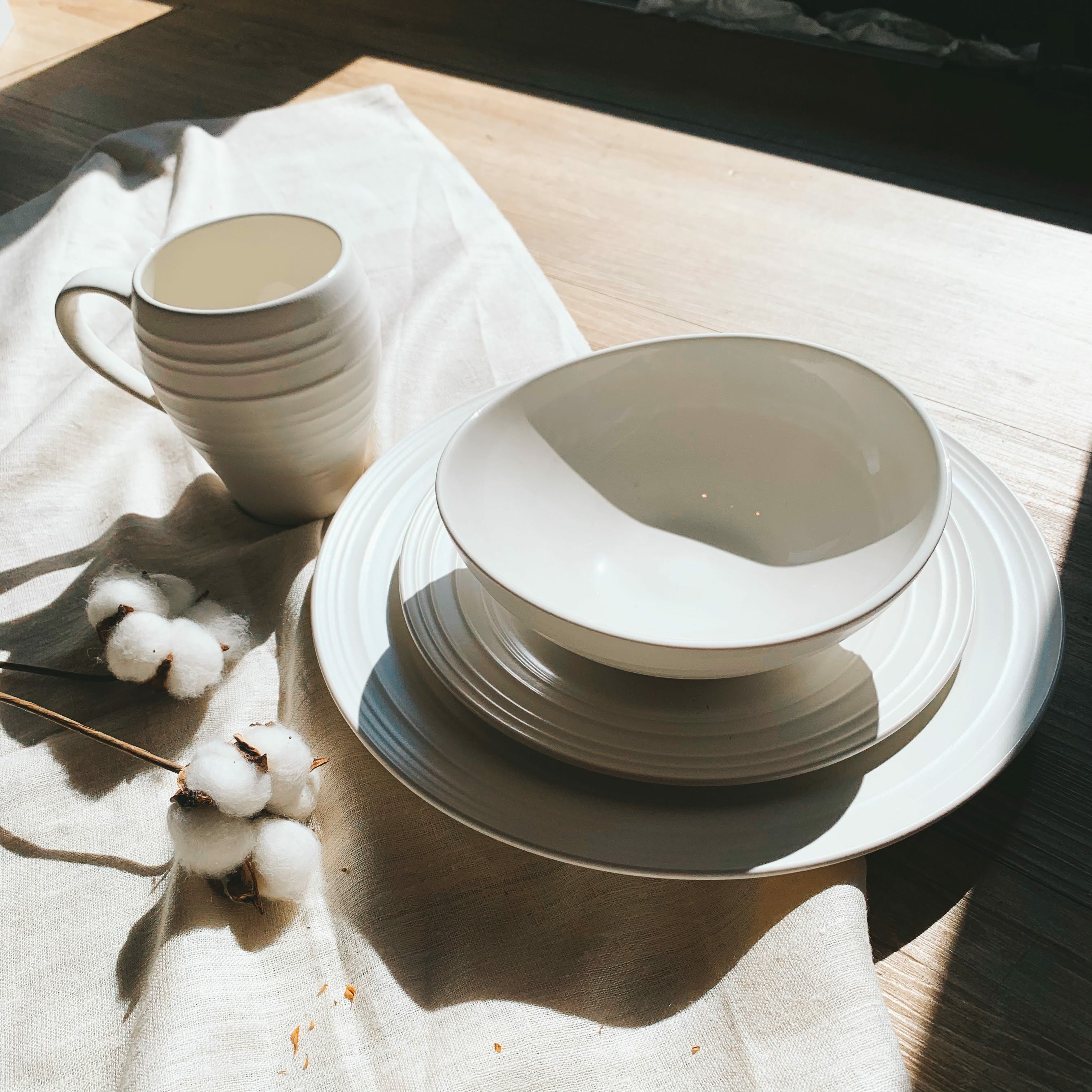 【套組】Mikasa 白色瓷器 8件組
