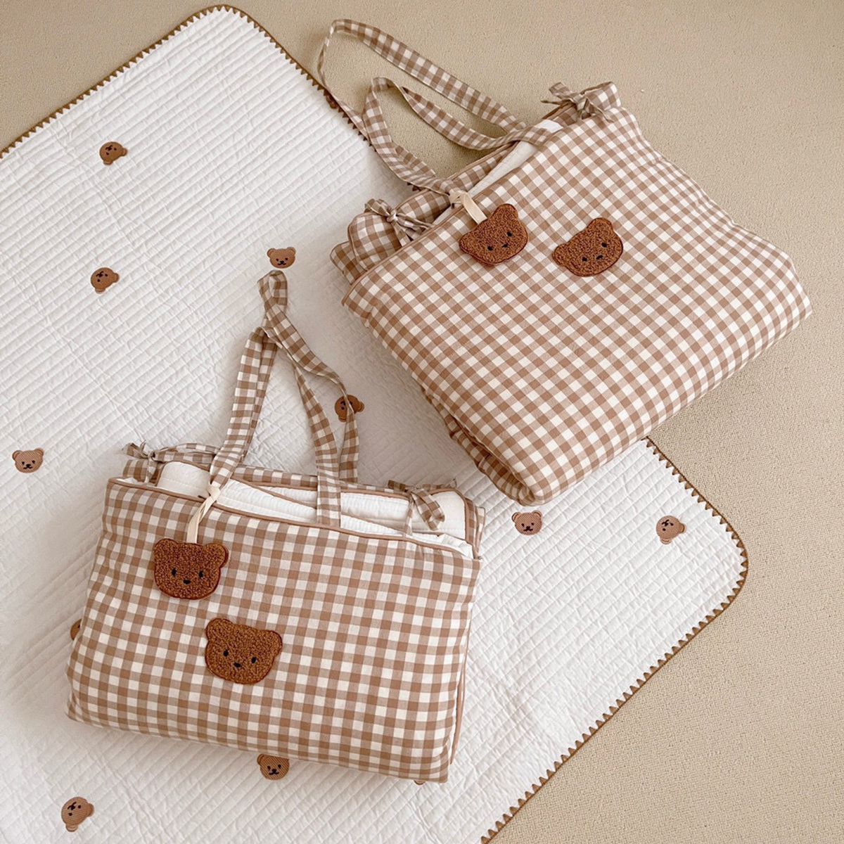 little bear 小熊手提包床墊