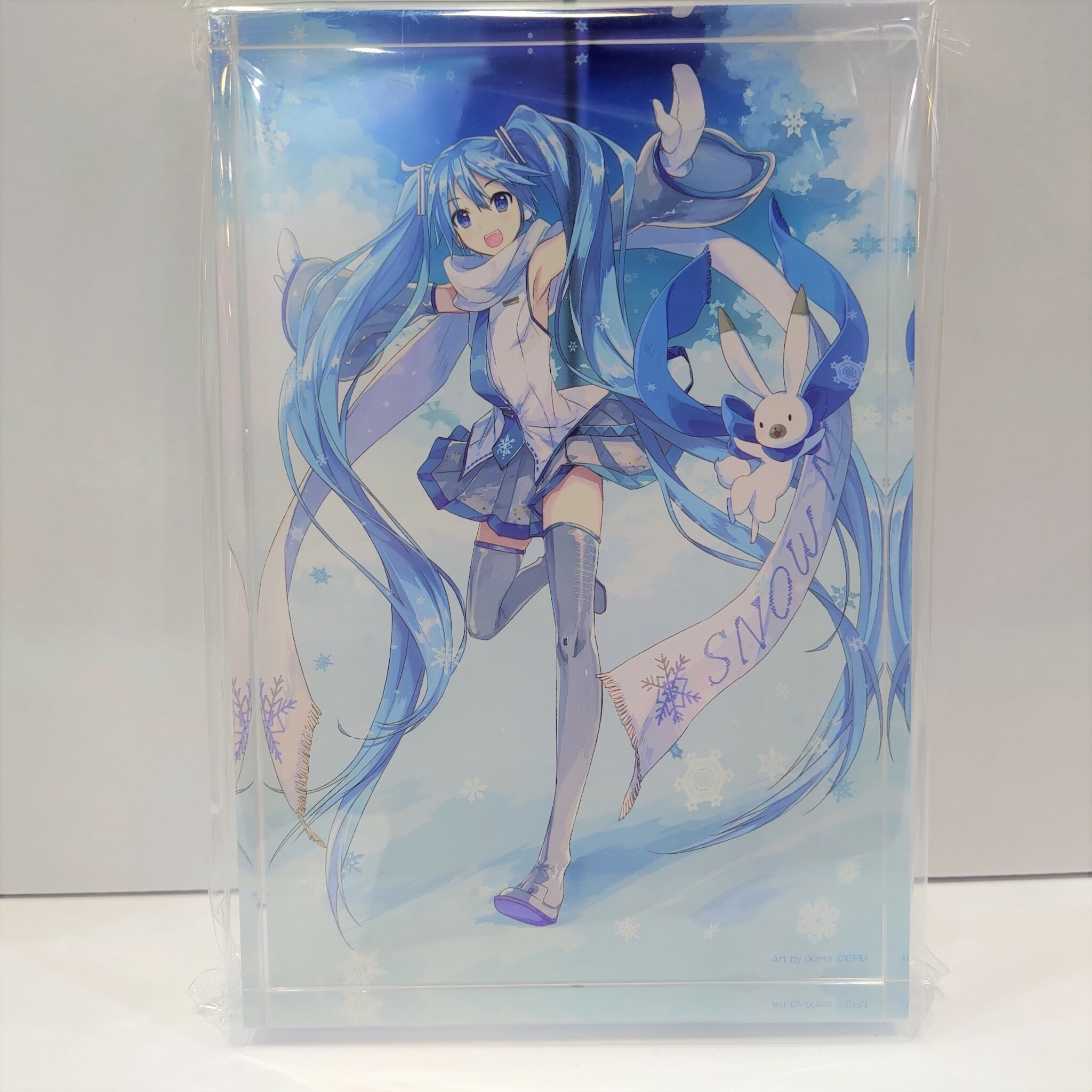 初音未來-壓克力磚-雪未來(iXima)