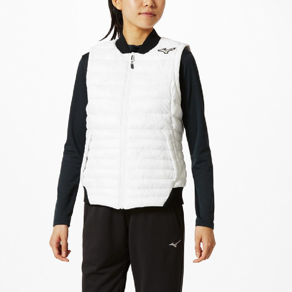 MIZUNO 美津濃 女 羽絨背心發熱保暖外套 32ME9841