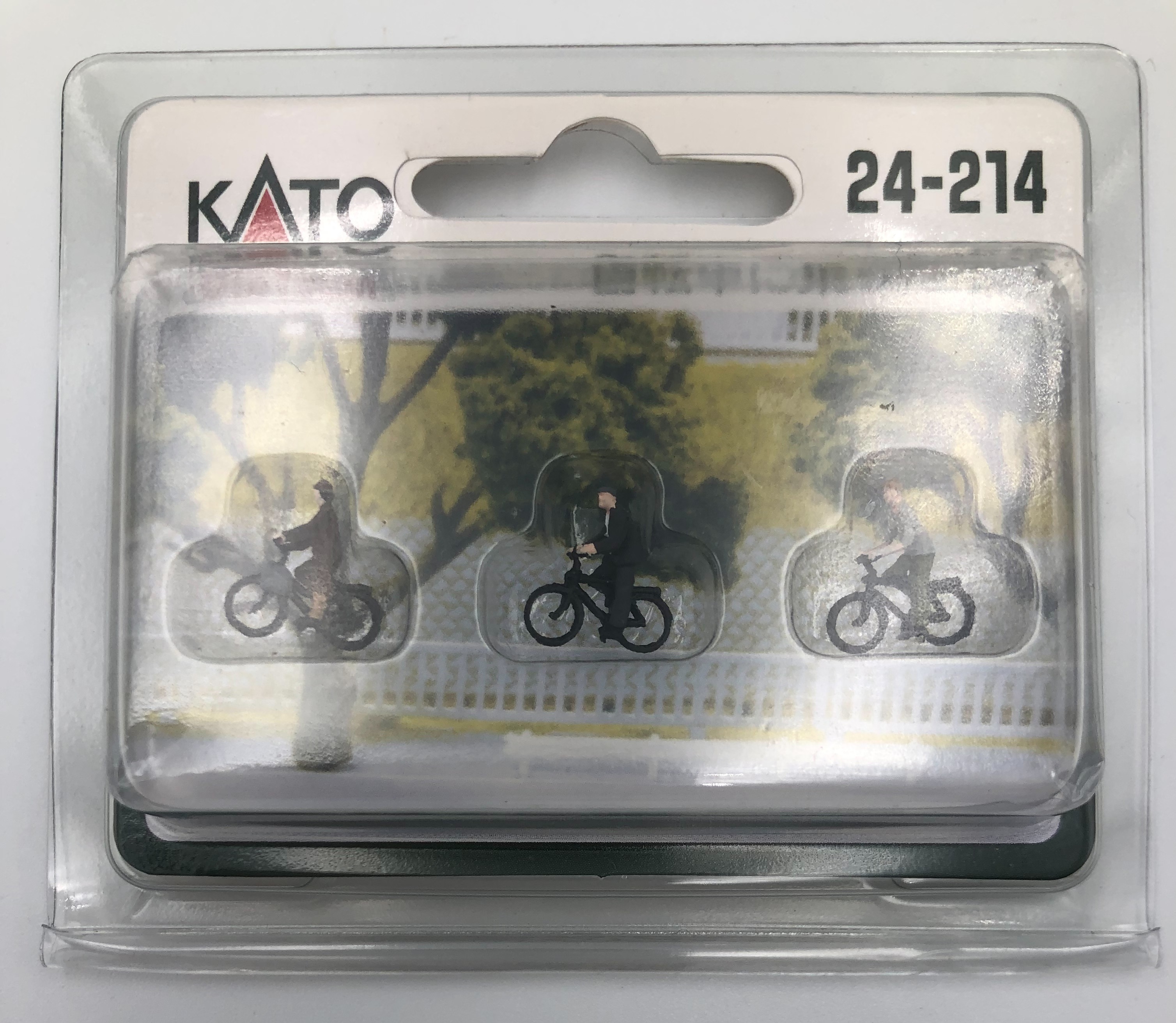 Kato 24-214 N規 Older Cyclists 中年人騎著舊式腳踏車