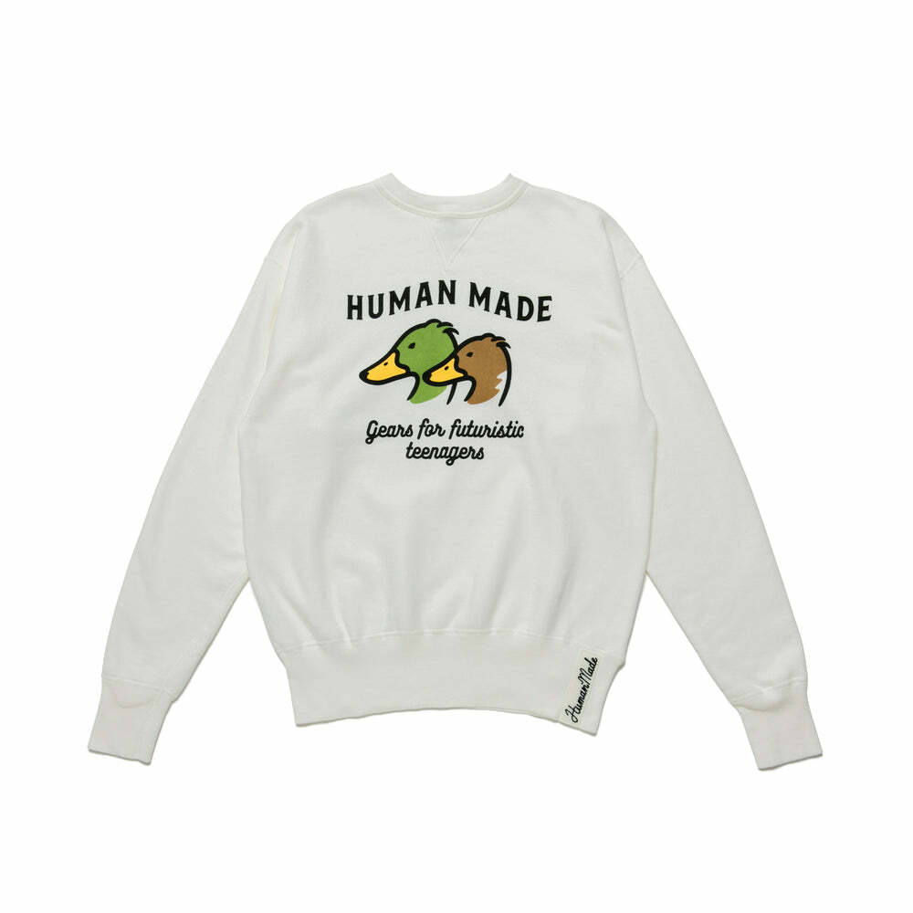 HUMAN MADE CREWNECK SWEATSHIRT DUCK - HM23CS006