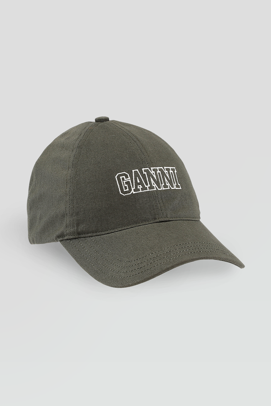 GANNI｜SOFTWARE 刺繡LOGO有機棉棒球帽