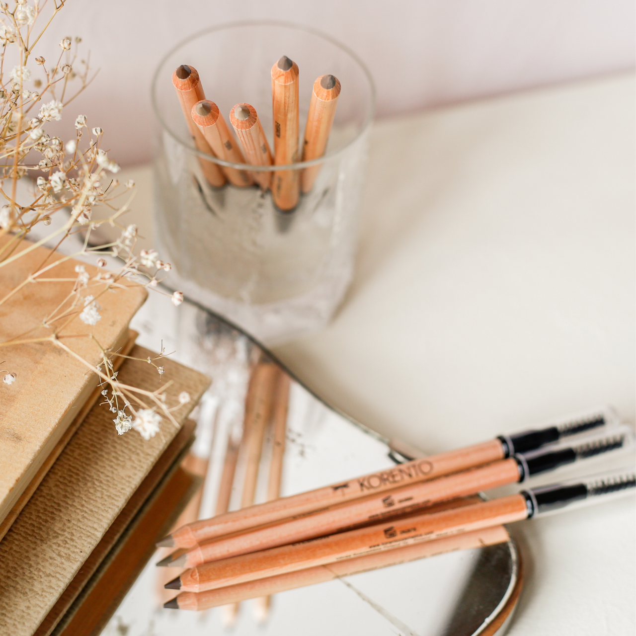 KORENTO 立體塑型雙頭天然眉筆