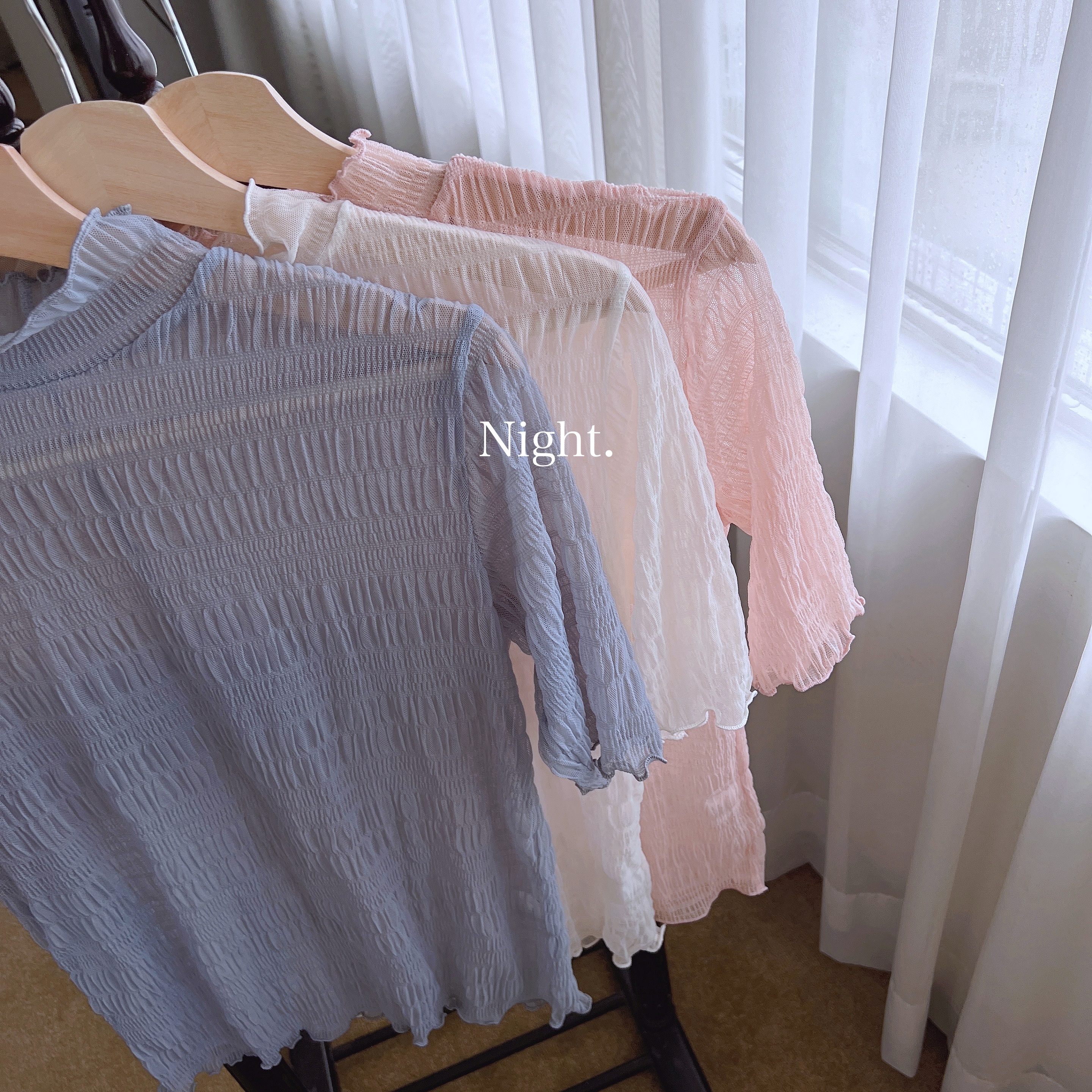 精緻高單櫃超美仙氣打底透膚上衣