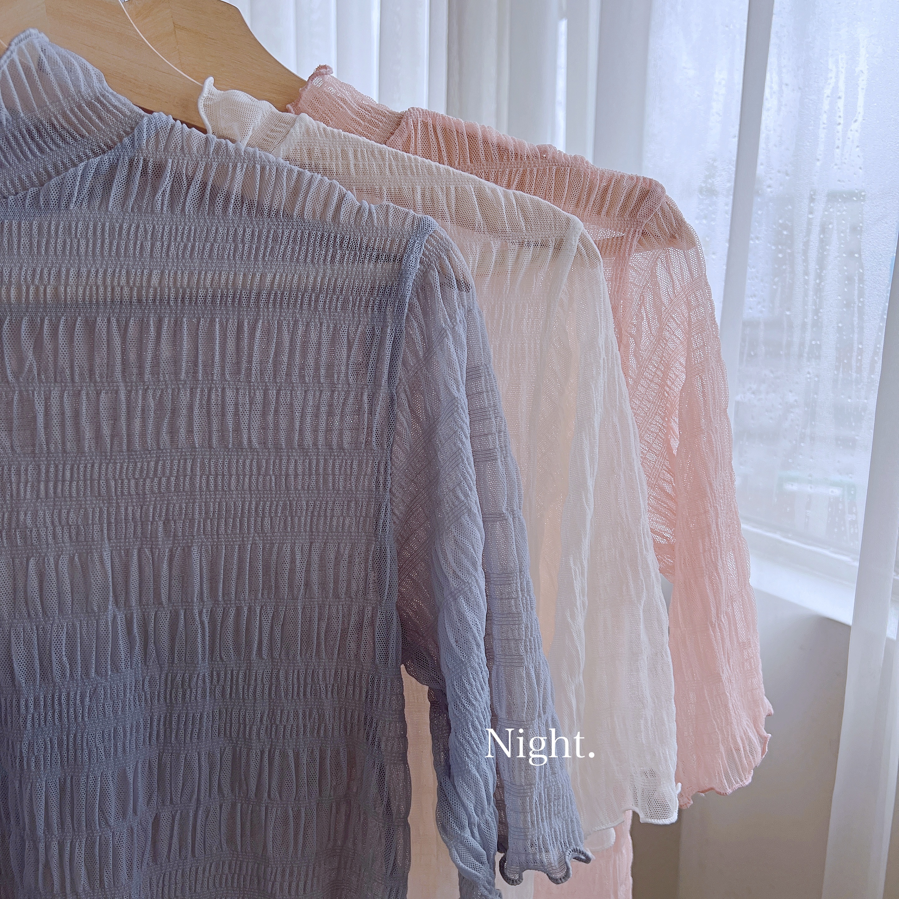 精緻高單櫃超美仙氣打底透膚上衣