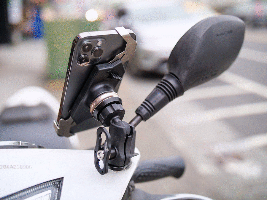 【機車族必備】開箱 TAKEWAY 黑隼Z 磁浮減震防盜手機架・最新版