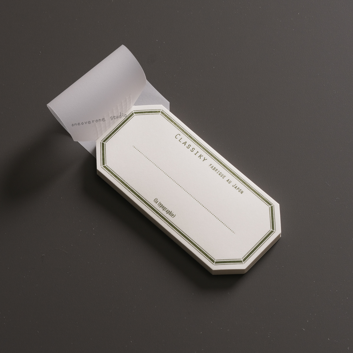 標籤凸版印刷水糊便條本 / 倉敷意匠 日本