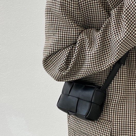 MINI皮革編織小包/五色