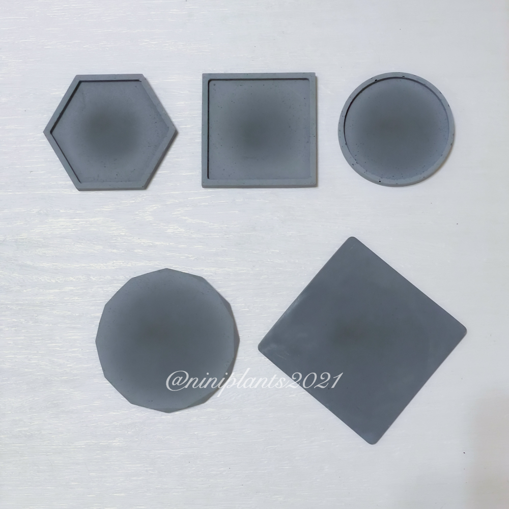 ｜純原泥｜工業深灰水泥盆器（純深灰）