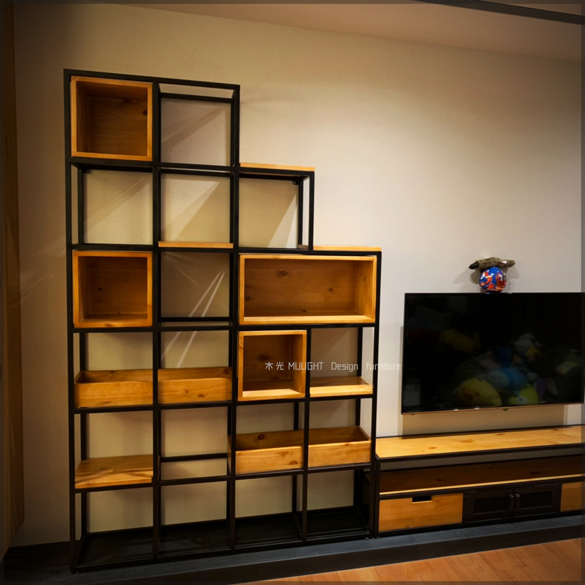 復古鐵藝方格屏風櫃(可訂製)