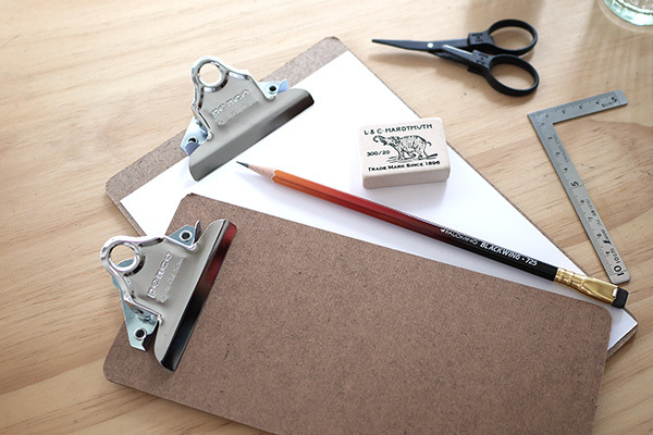 HIGHTIDE Penco手寫板 銀夾：四種尺寸的好用板夾