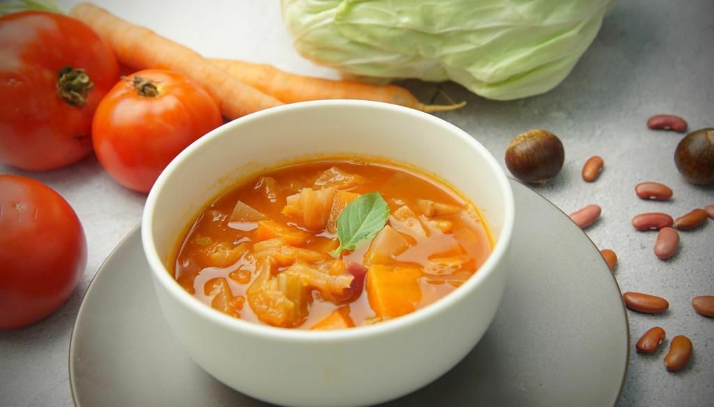 本地蕃茄田園蔬菜湯  (純素）