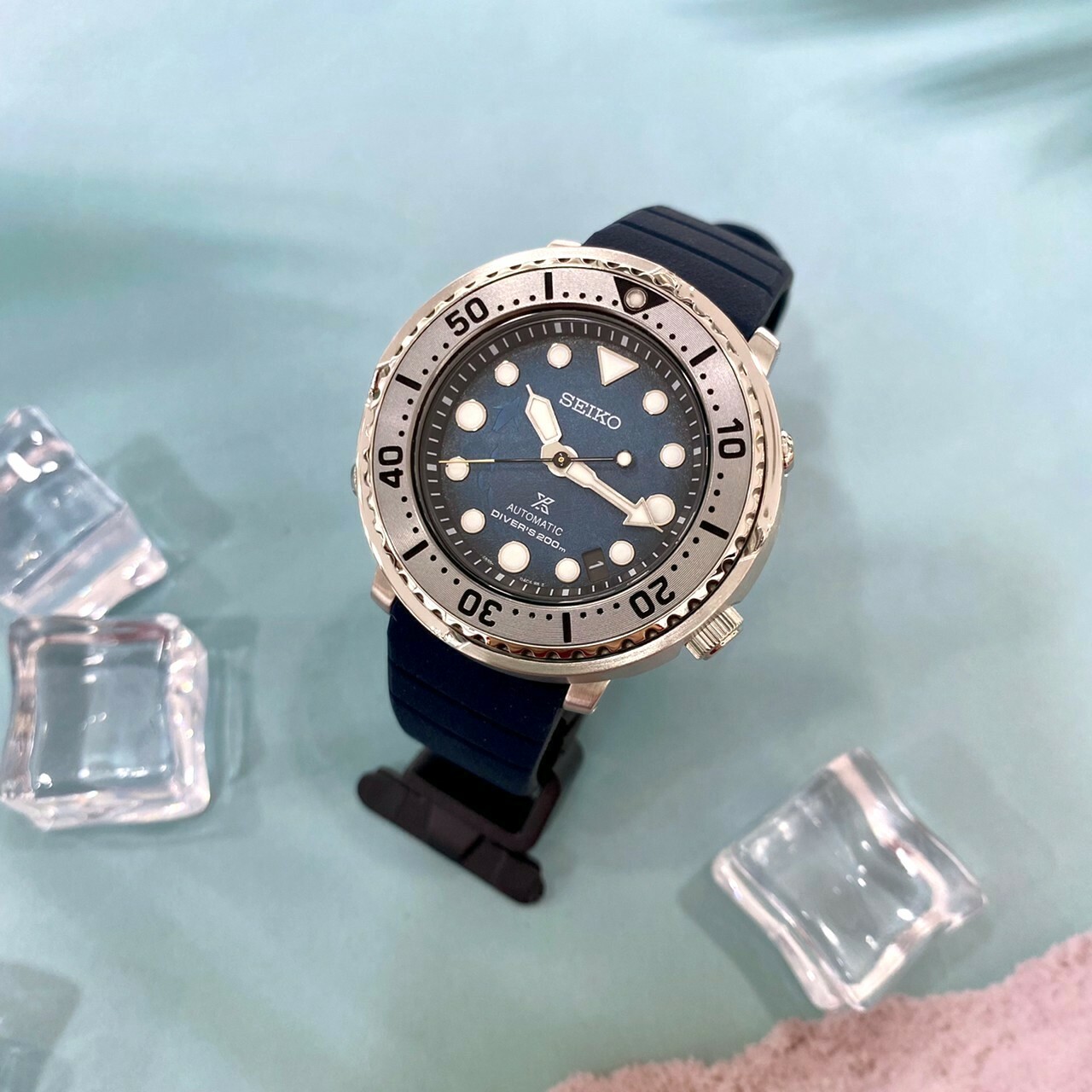 【SEIKO 精工】PROSPEX 南極企鵝遨遊冰海潛水機械錶 4R35-04Z0G 43.2mm 現代鐘錶