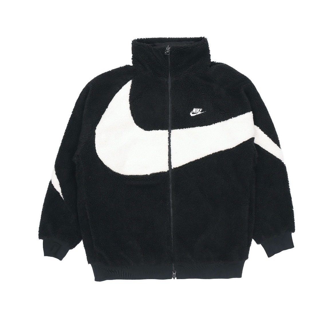 NIKE SWOOSH 羊羔毛 搖粒絨 雙面穿 大勾 Logo 毛毛 外套