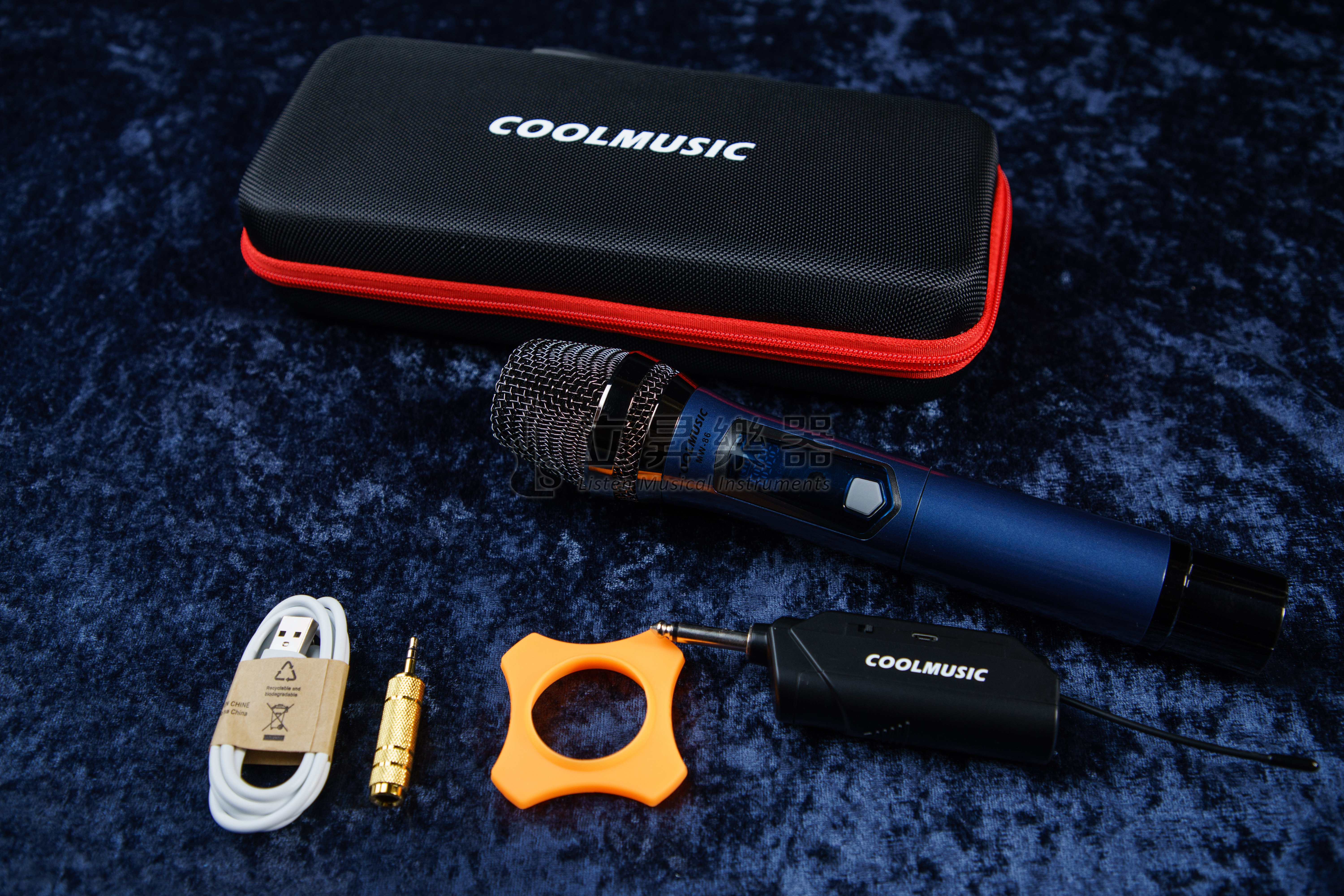 【多款規格】 Coolmusic 無線麥克風 U頻 充電式 附收納盒  ｜ MW-86 一對一 / MW2-86 一對二
