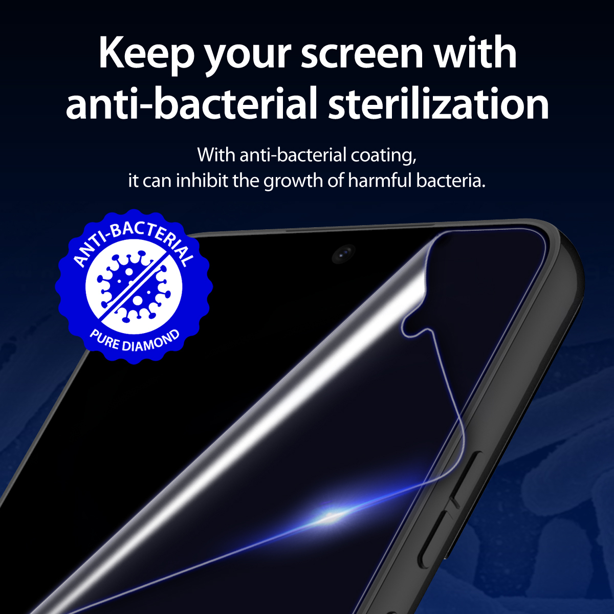 araree Pure Diamond Galaxy S22 Ultra 抗菌保護膜