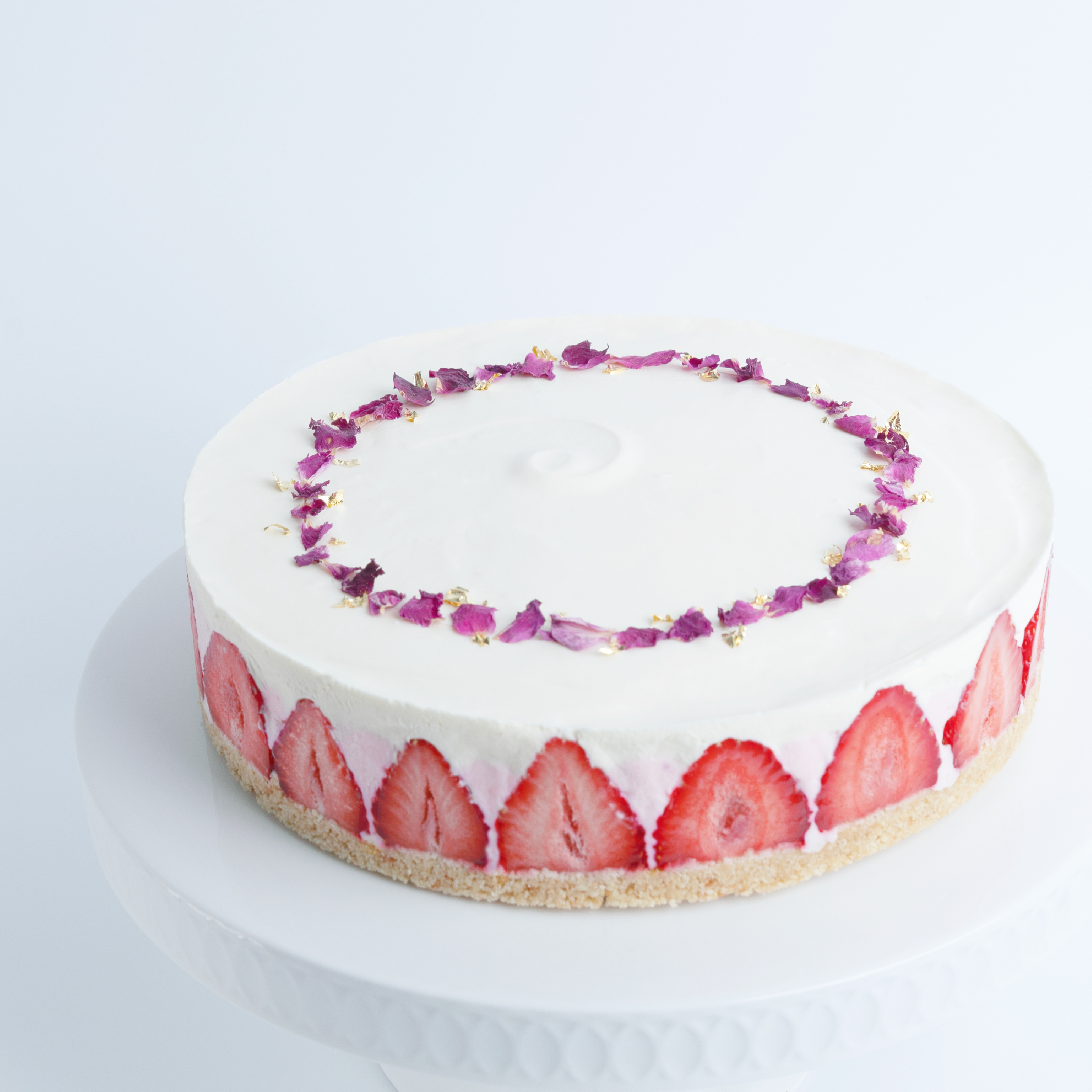 Strawberry Greek Yogurt Cheese Cake