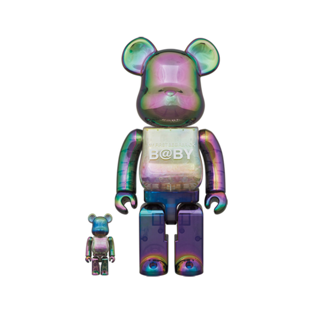 MY FIRST BE@RBRICK BABY CLEAR BLACK CHROME Ver. 100％ &