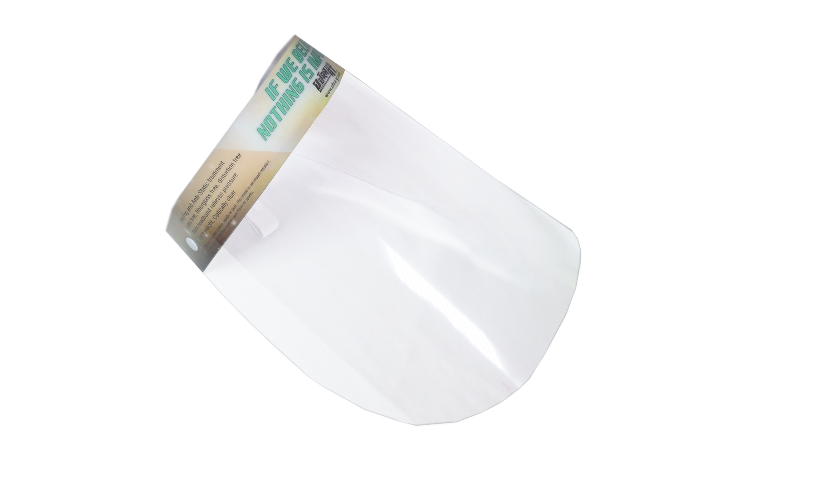 UltraGT 防護面罩(面盾)(抗霧防飛沫塵土)(If We Believe Nothing Is Impossible)