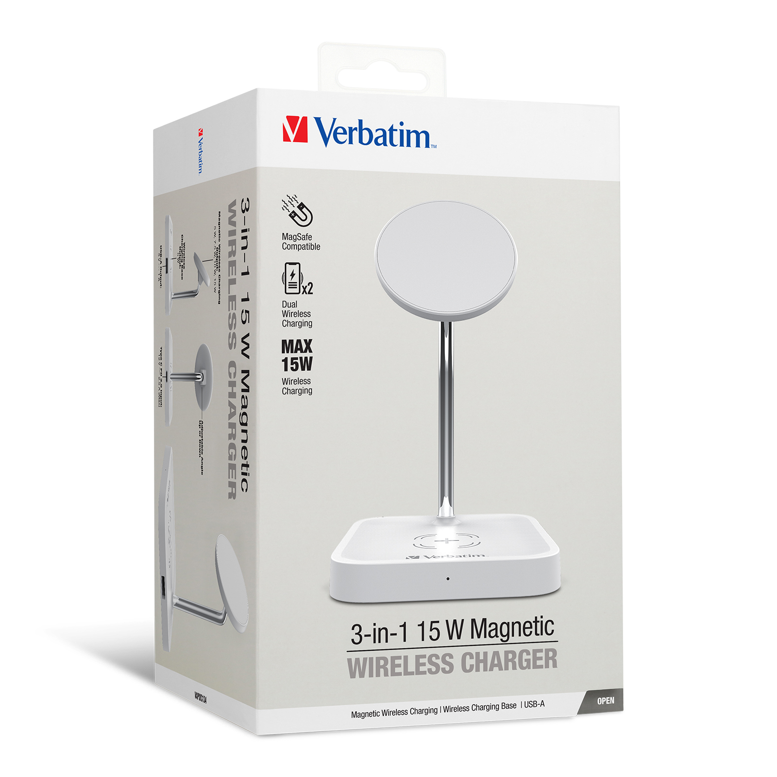 3-in-1 15W 磁吸無線充電座