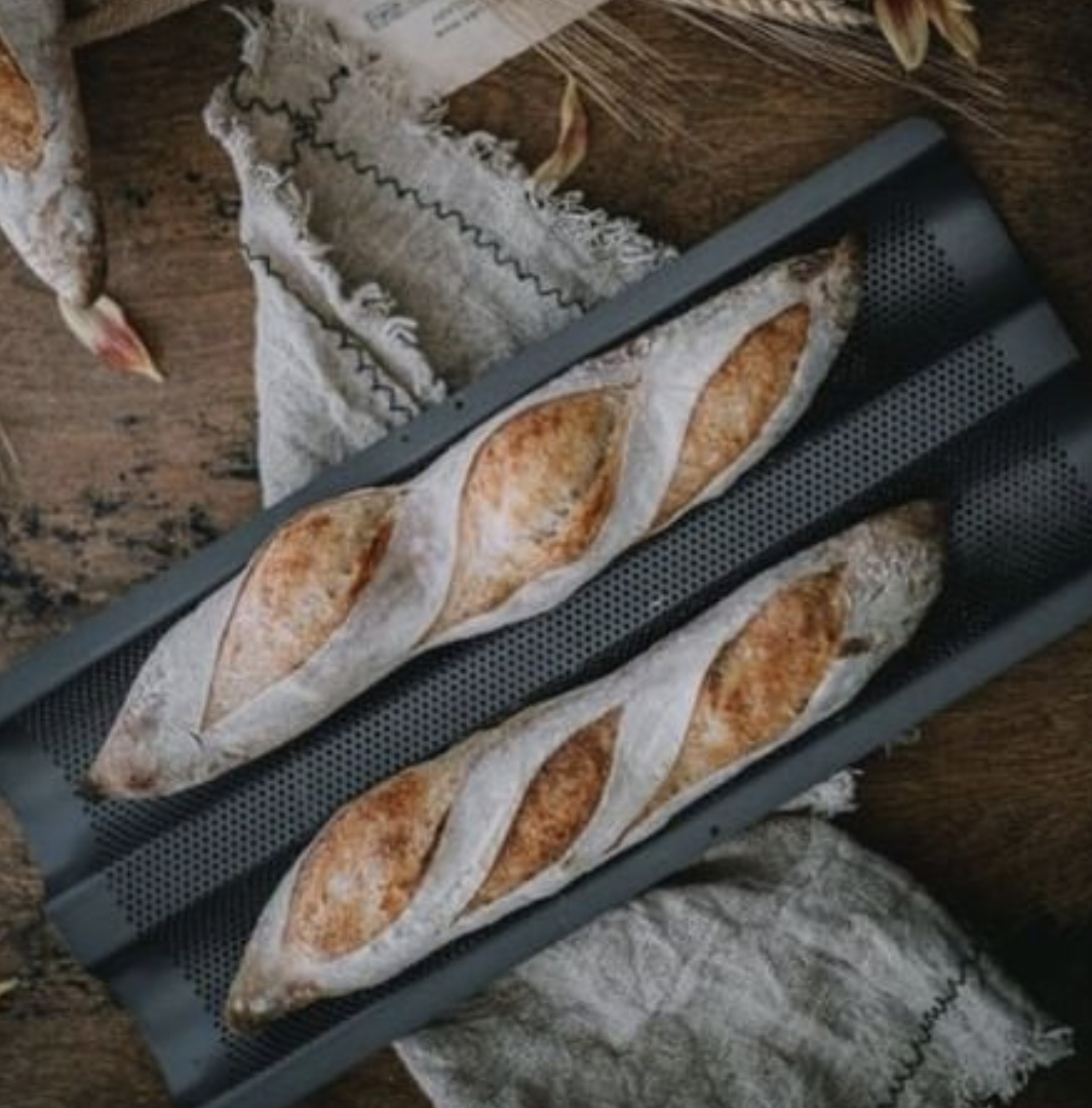 雙槽不沾法國長棍烤盤