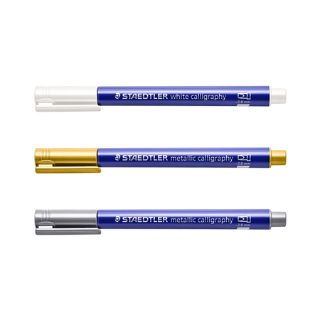 【STAEDTLER 施德樓】 金屬色方頭書法筆MS8325