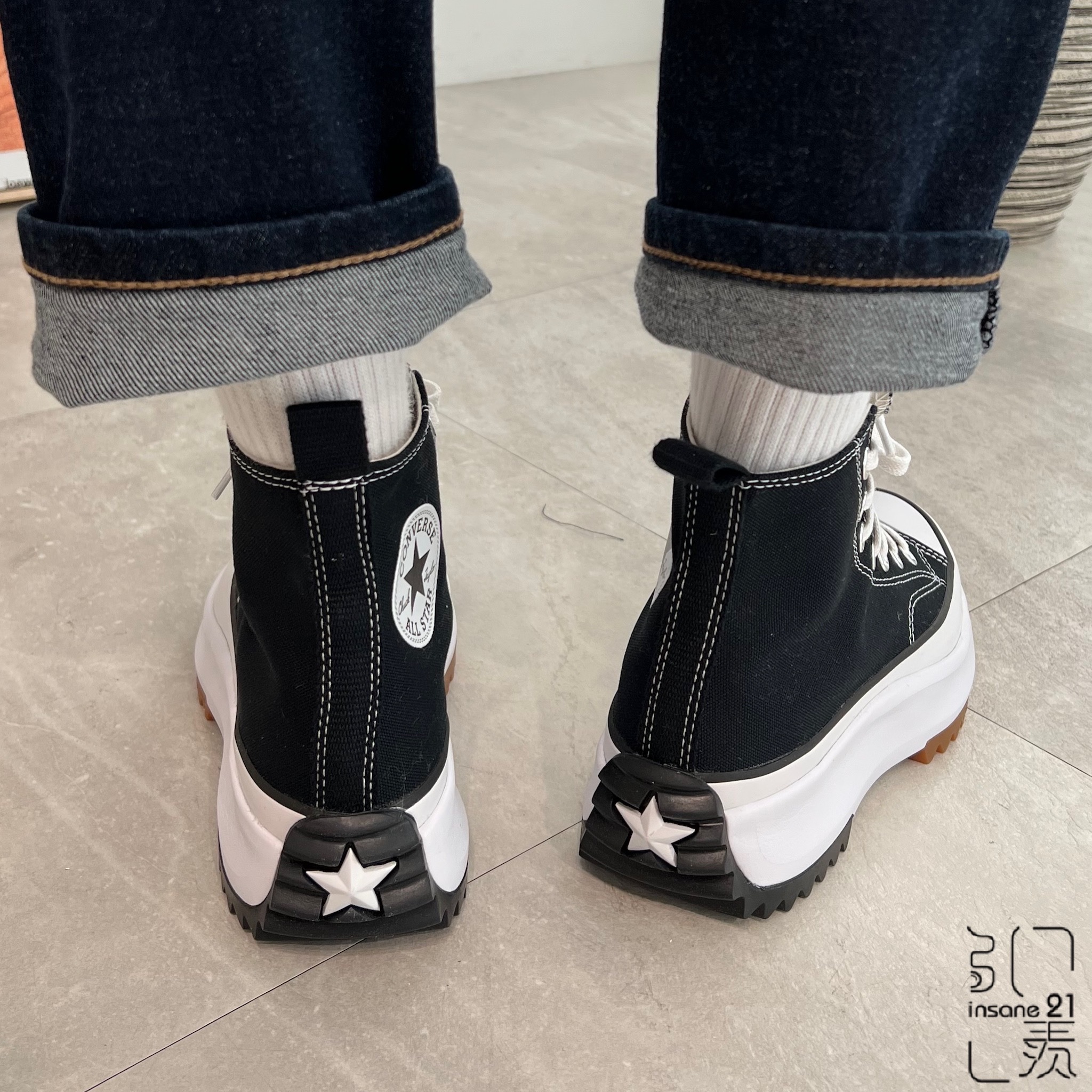 CONVERSE RUN STAR HIKE HI 黑平民版166800c