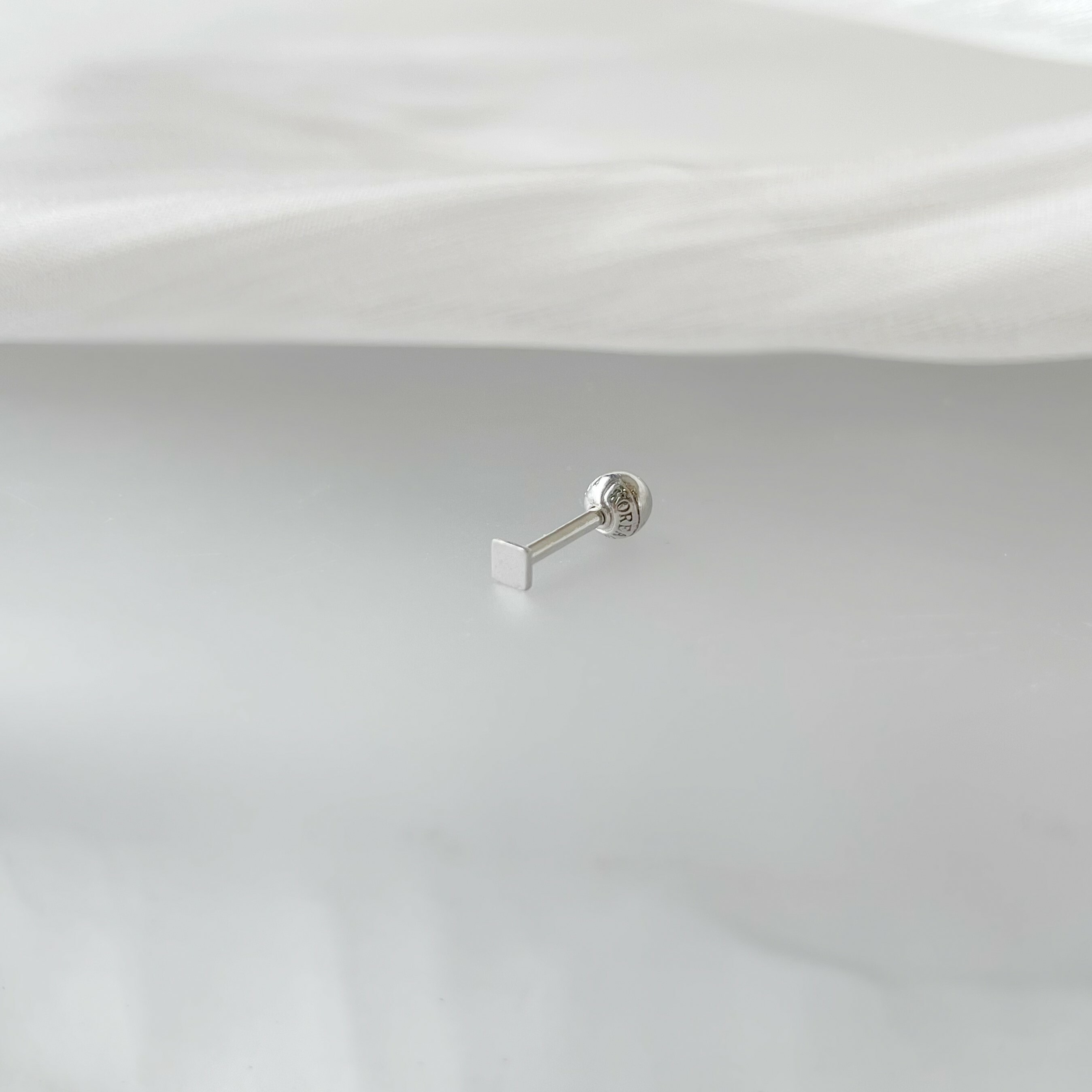 14K Tiny小方轉珠耳環