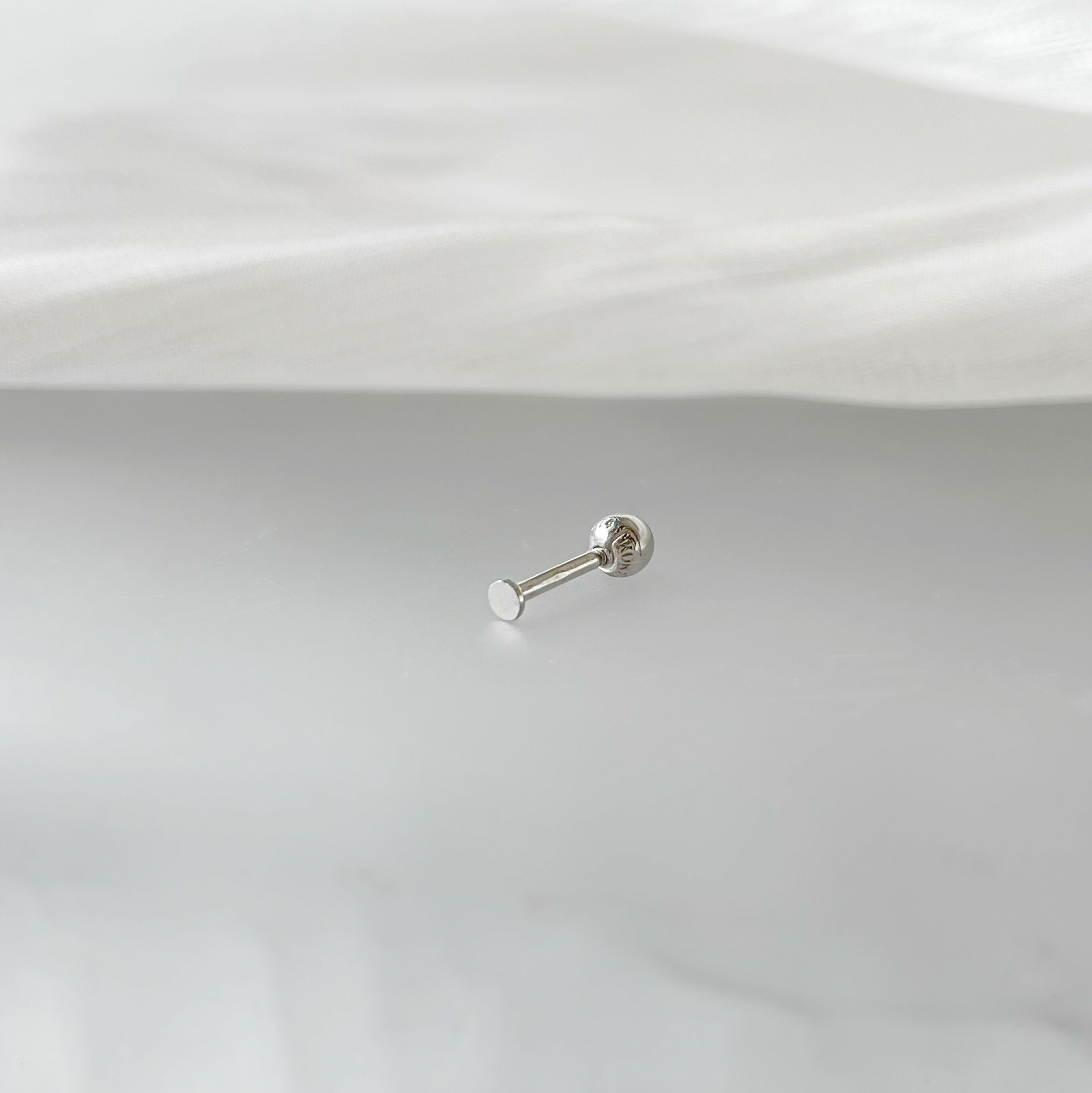 14K Tiny小圓轉珠耳環