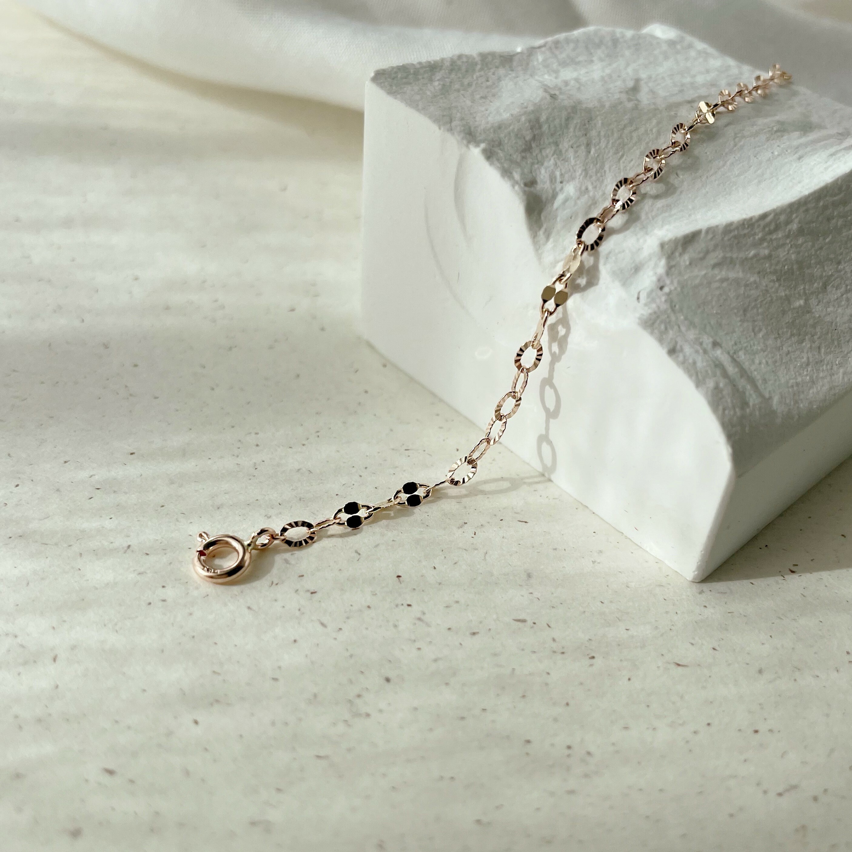 14K切花buckle手鏈