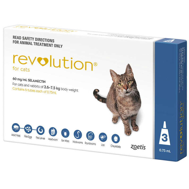 Revolution large cat 2.6-7.5kg  Restock in Mid-June