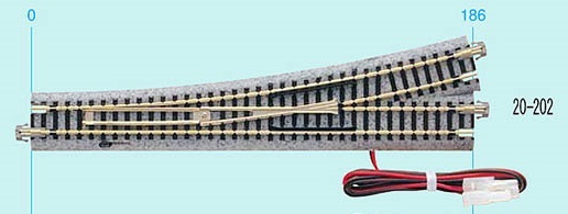Kato 20-202 N規 6番電動左岔