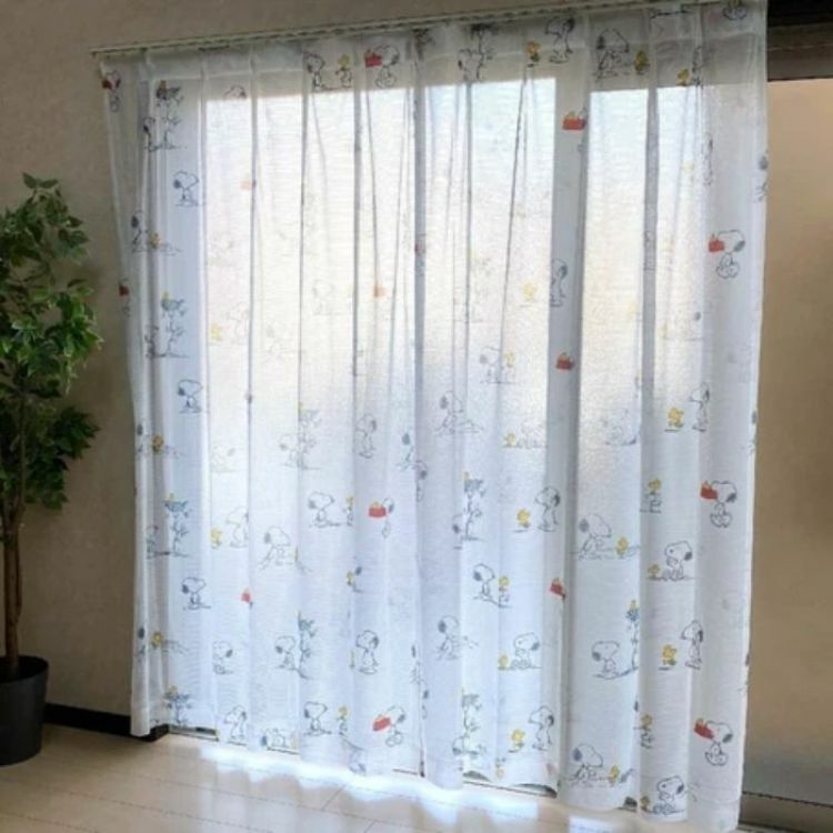 22050-SN 史努比和朋友窗紗 (一套2塊) #JP-BD22-KO-17