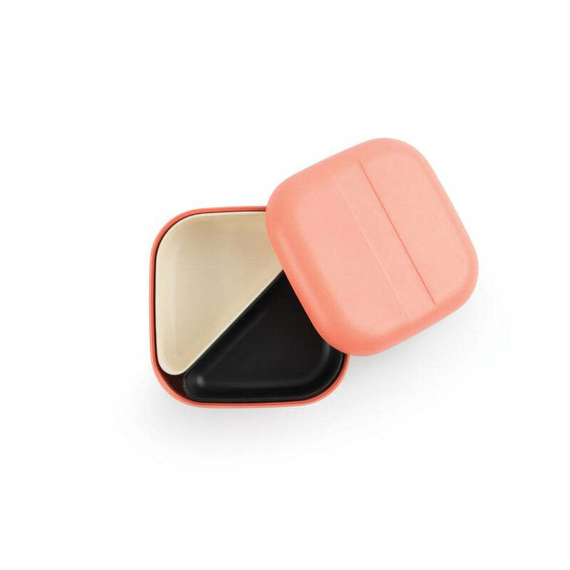 EKOBO 竹纖維方形便當盒 SQUARE BENTO LUNCH BOX - CORAL 珊瑚紅