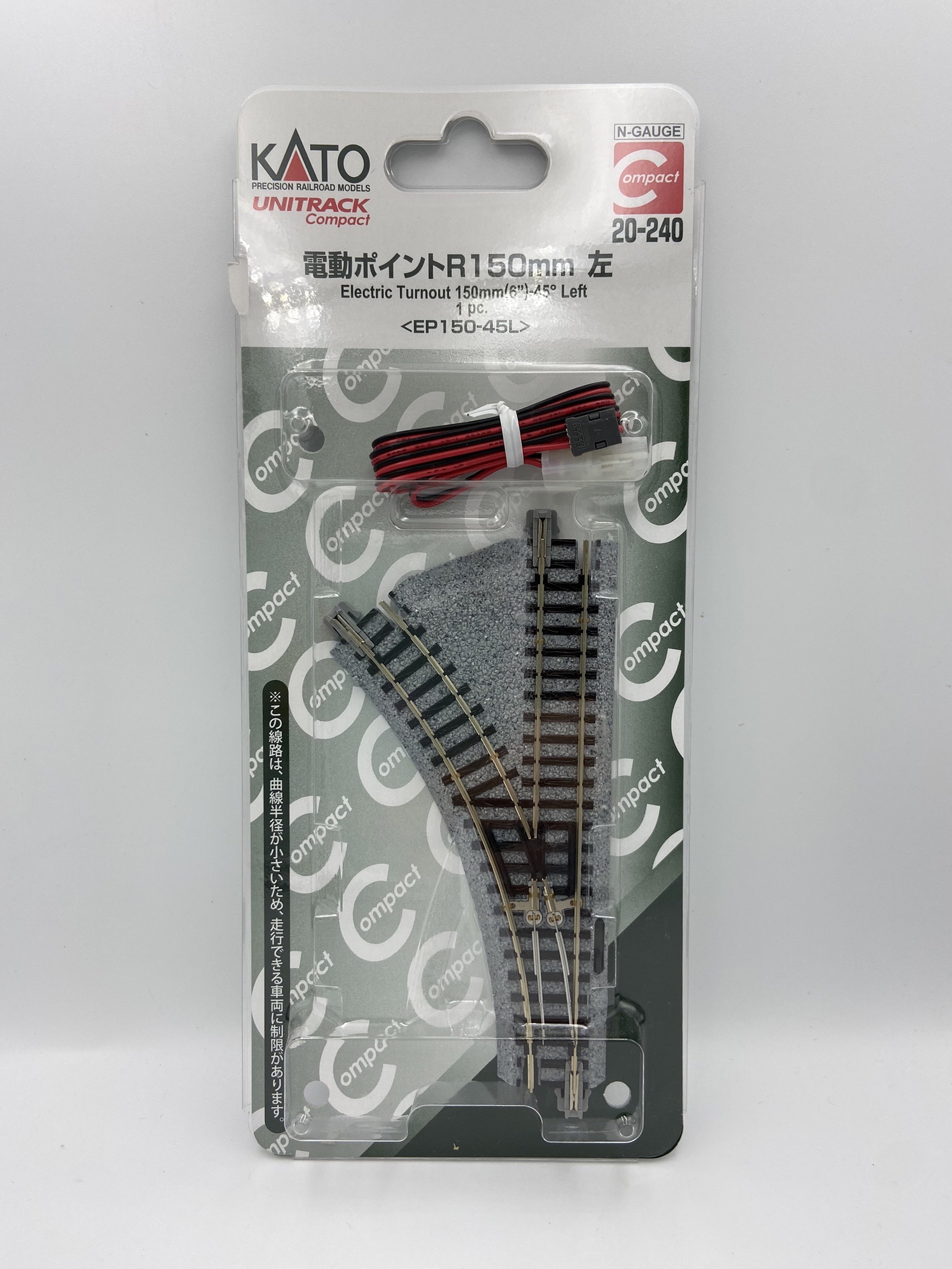 Kato 20-240 N規 R150mm 45度 電動左岔