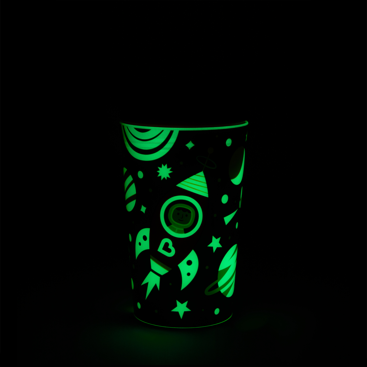 360度繽紛夜光防漏杯266ml-紅