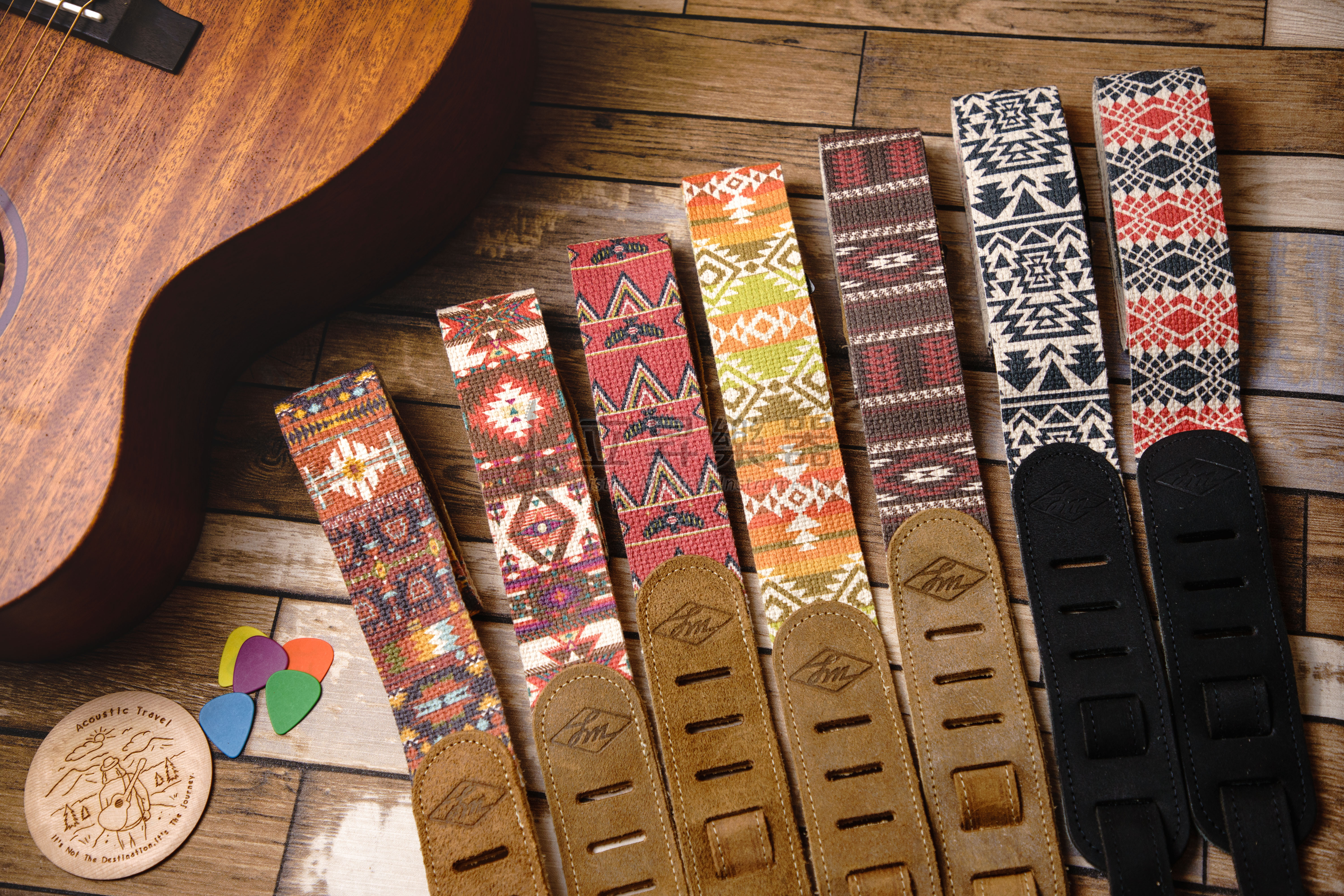 【多款顏色】LM Products  Southwest Print 系列 西南 系列 彩繪圖騰背帶 吉他背帶 文青風 織麻背帶 美國製  ｜ SW-03 / SW-04 / SW-05 / SW-06 / SW-07 / SW-08 / SW-12 / SW-14 / SW-15 / SW-17 / SW-18 / SW-19 / SW-20 / SW-22 / SW-24